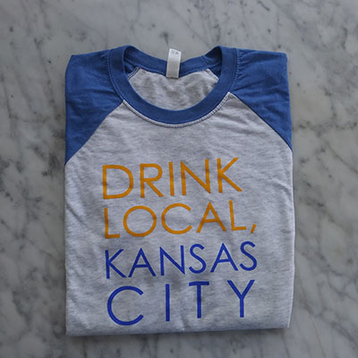 Product Image for Drink Local KC Royals 3/4 Tee