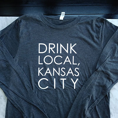 Product Image for Drink Local KC Long Sleeve Charcoal